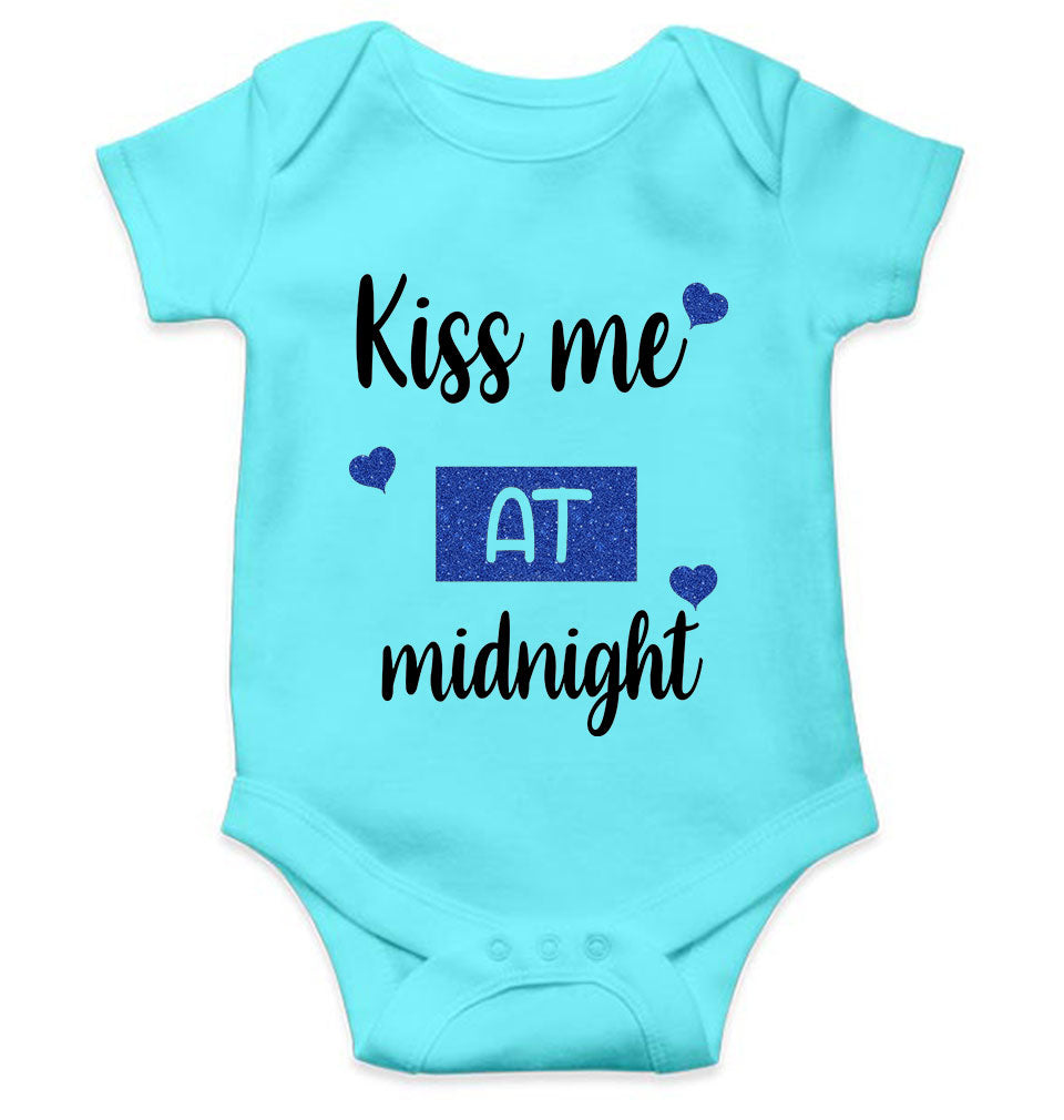 Kiss Me At Midnight Christmas Rompers for Baby Boy- KidsFashionVilla