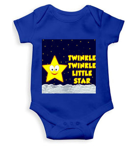 Twinkle Twinkle Little Star Poem Rompers for Baby Girl- KidsFashionVilla