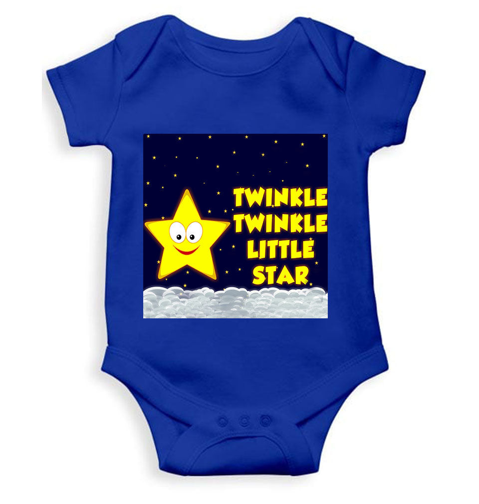 Twinkle Twinkle Little Star Poem Rompers for Baby Girl- KidsFashionVilla