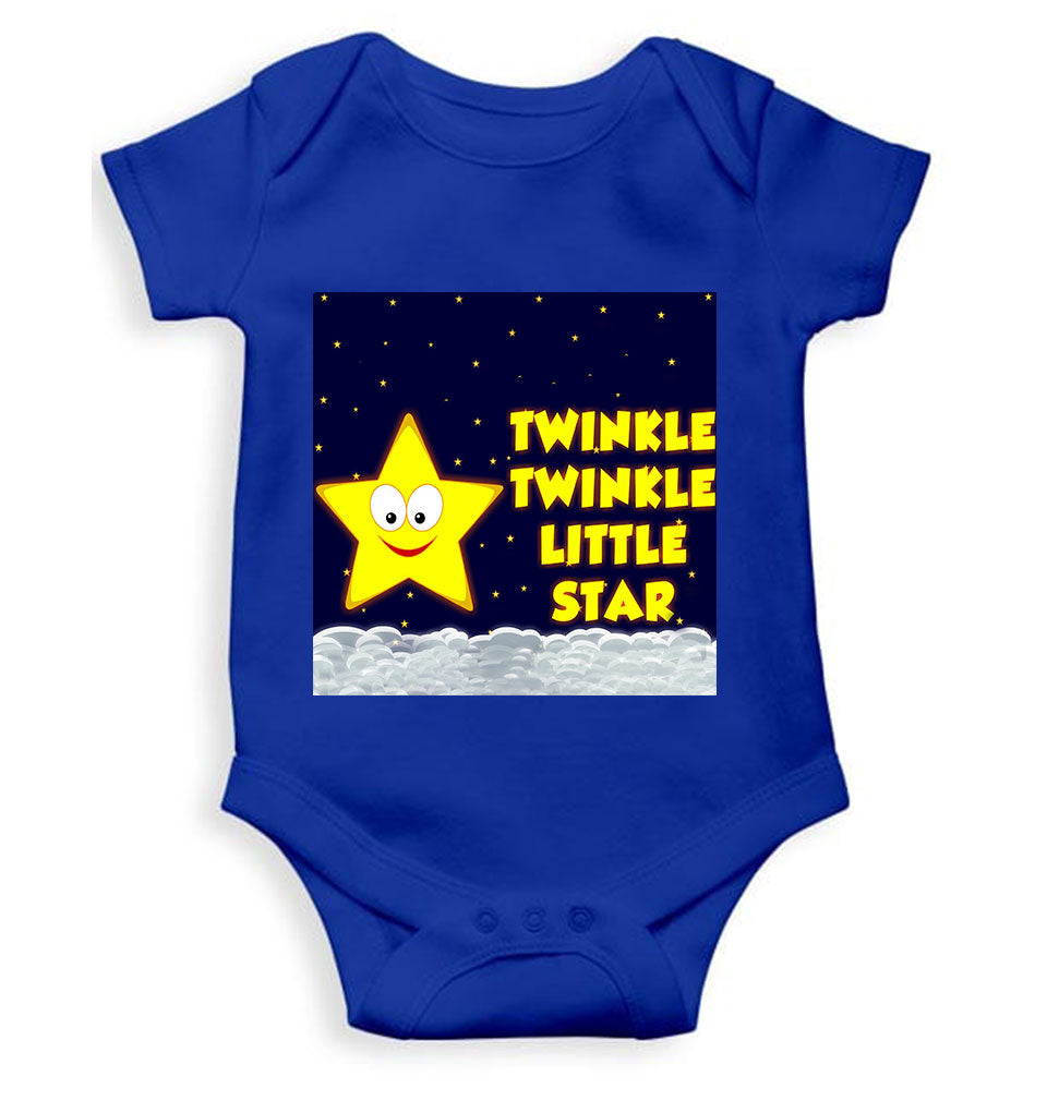 Twinkle Twinkle Little Star Poem Rompers for Baby Boy- KidsFashionVilla