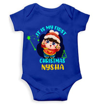 Load image into Gallery viewer, Customized Name It Is My First Christmas Rompers for Baby Girl- KidsFashionVilla
