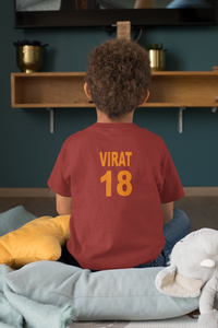 Virat 18 Half Sleeves T-Shirt for Boy-KidsFashionVilla