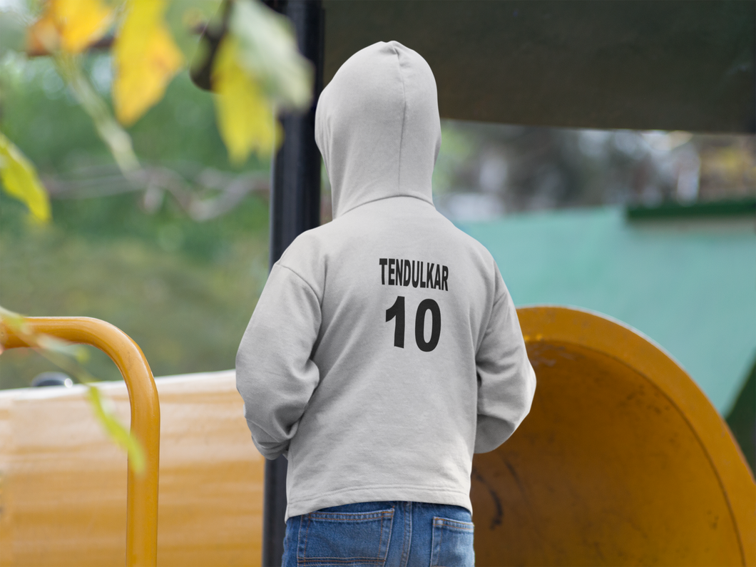 Tendulkar 10 Boy Hoodies-KidsFashionVilla