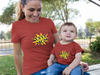 Super Son Mother And Son Red Matching T-Shirt- KidsFashionVilla