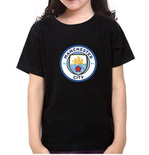 Load image into Gallery viewer, Manchester City Half Sleeves T-Shirt For Girls -KidsFashionVilla
