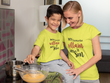 Load image into Gallery viewer, Favourite Villian Mother And Son Yellow Matching T-Shirt- KidsFashionVilla
