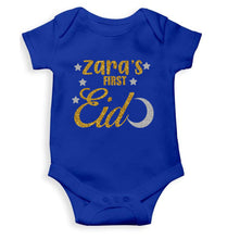 Load image into Gallery viewer, 1st Eid Custom Name Rompers for Baby Girl- KidsFashionVilla
