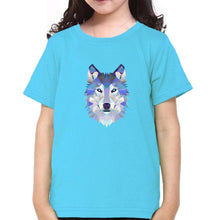 Load image into Gallery viewer, Wolf Half Sleeves T-Shirt For Girls -KidsFashionVilla
