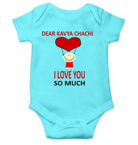 Custom Name I love My Chachi So Much Rompers for Baby Girl- KidsFashionVilla