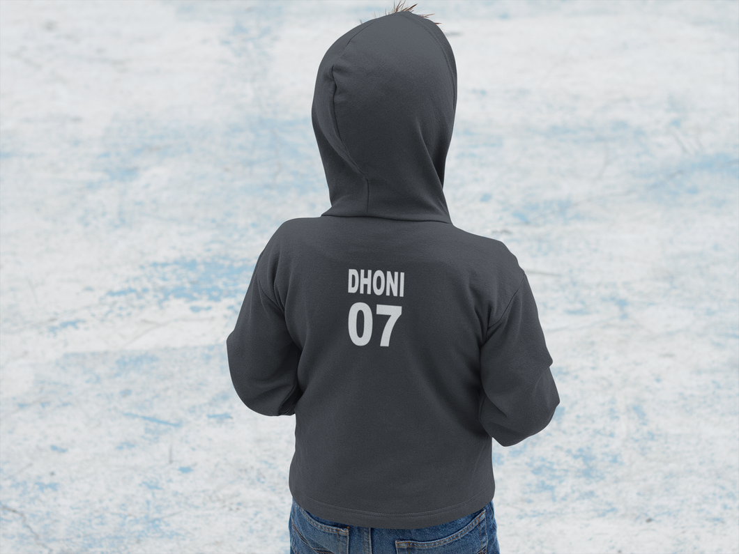 Dhoni 07 Boy Hoodies-KidsFashionVilla