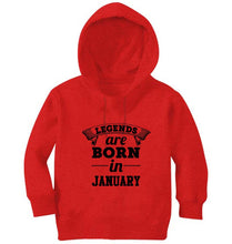 Load image into Gallery viewer, Legends are Born in January Girl Hoodies-KidsFashionVilla
