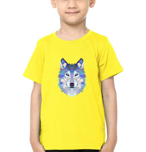 Wolf Half Sleeves T-Shirt for Boy-KidsFashionVilla