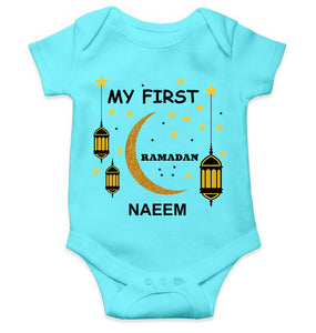 Custom Name My First Ramadan Rompers for Baby Boy- KidsFashionVilla
