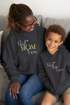 Best Mom Ever Mother And Son Black Matching Hoodies- KidsFashionVilla