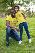 Load image into Gallery viewer, Blessed To Be Her Dad Father and Daughter Yellow Matching T-Shirt- KidsFashionVilla

