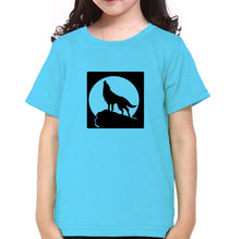 Load image into Gallery viewer, WOLF Half Sleeves T-Shirt For Girls -KidsFashionVilla
