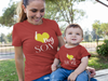 I Love My Mom Mother And Son Red Matching T-Shirt- KidsFashionVilla