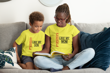 Load image into Gallery viewer, Cool Like My Mom Mother And Son Yellow Matching T-Shirt- KidsFashionVilla
