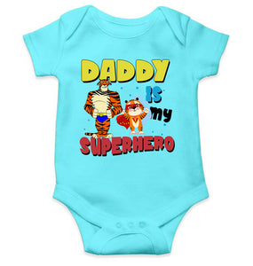 Superhero Dad Cartoon Rompers for Baby Boy- KidsFashionVilla