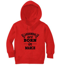Load image into Gallery viewer, Legends are Born in March Girl Hoodies-KidsFashionVilla
