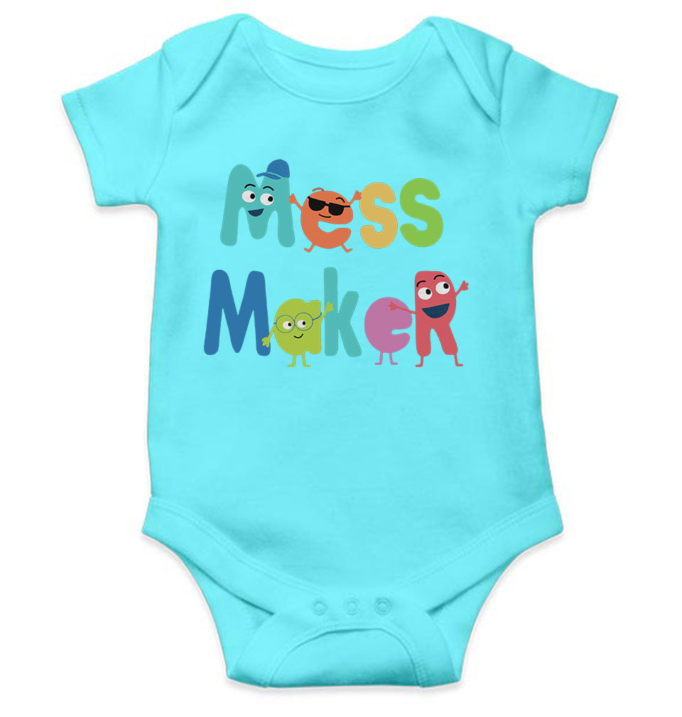 Mess Maker Cartoon Rompers for Baby Boy- KidsFashionVilla