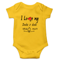 Load image into Gallery viewer, I Love Dada Dadi Rompers for Baby Girl- KidsFashionVilla
