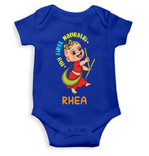 Load image into Gallery viewer, Custom Name My First Navratri Rompers for Baby Girl- KidsFashionVilla
