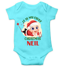 Load image into Gallery viewer, Customized Name It Is My First Christmas Rompers for Baby Boy- KidsFashionVilla
