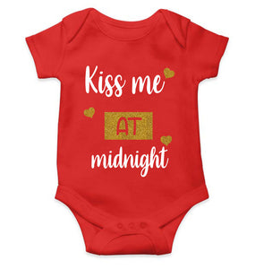 Kiss Me At Midnight Christmas Rompers for Baby Boy- KidsFashionVilla