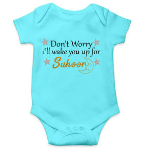 Don't Worry I'll Wake You Up For Suhoor Eid Rompers for Baby Girl- KidsFashionVilla
