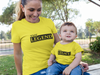 The Legend Mother And Son Yellow Matching T-Shirt- KidsFashionVilla