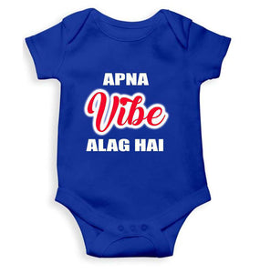 Apna Vibe Alag Hai Rompers for Baby Girl- KidsFashionVilla