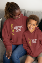 Load image into Gallery viewer, Cool Like My Mom Mother And Son Red Matching Hoodies- KidsFashionVilla
