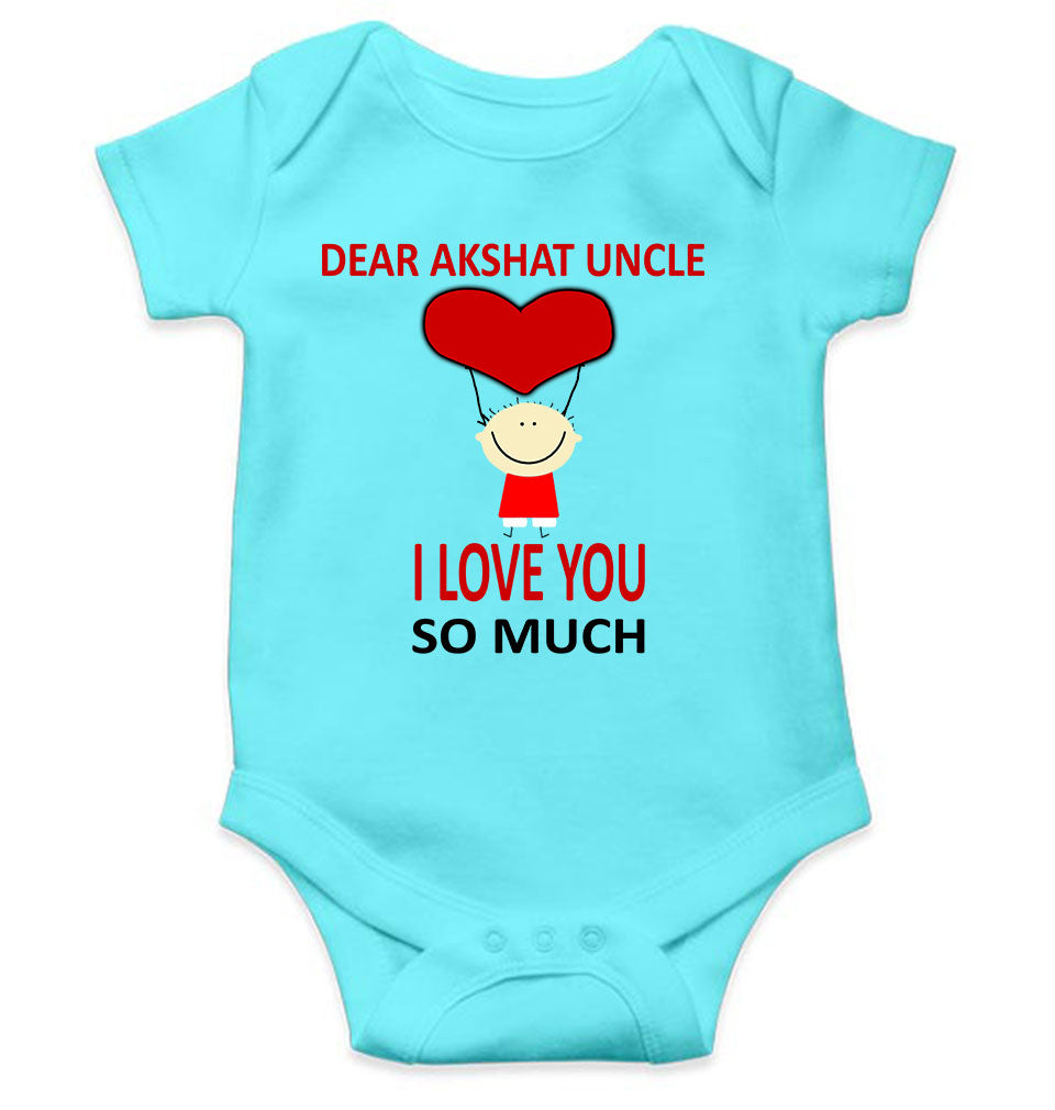 Custom Name I love My Uncle So Much Rompers for Baby Boy- KidsFashionVilla