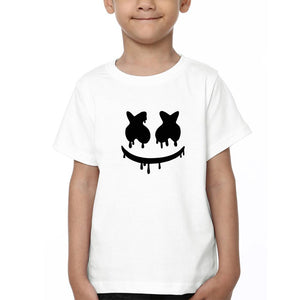 Marshmello Logo Half Sleeves T-Shirt for Boy-KidsFashionVilla