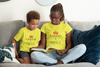 Raised By A Queen Mother And Son Yellow Matching T-Shirt- KidsFashionVilla