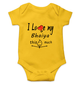 I Love My Bhaiya Rompers for Baby Boy - KidsFashionVilla