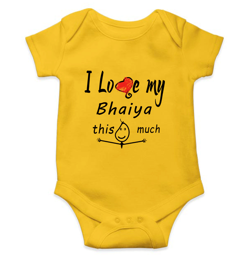 I Love My Bhaiya Rompers for Baby Boy - KidsFashionVilla