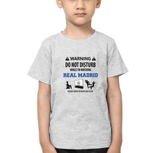 Load image into Gallery viewer, Warning Real Madrid Half Sleeves T-Shirt for Boy-KidsFashionVilla
