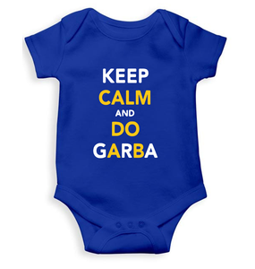 Keep Calm And Do Garbha Rompers for Baby Boy- KidsFashionVilla