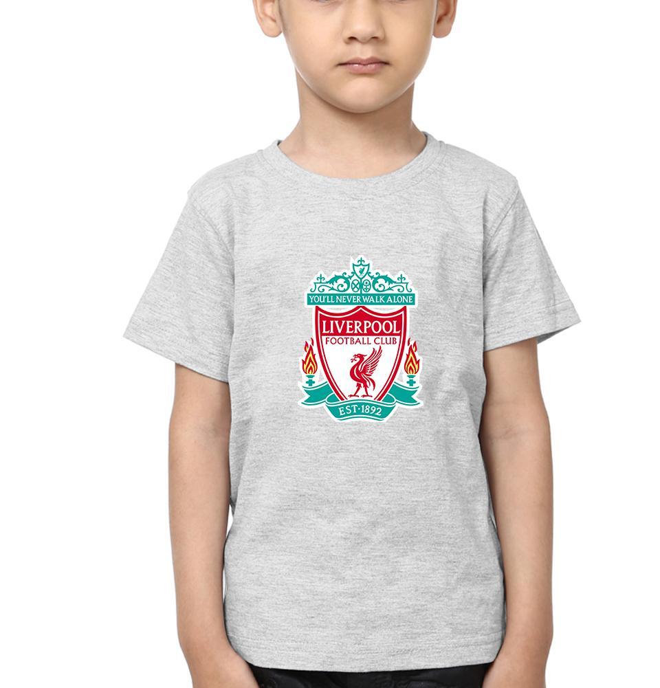 Liverpool Half Sleeves T-Shirt for Boy-KidsFashionVilla
