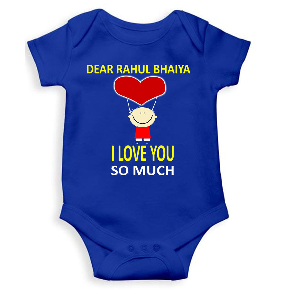 Custom Name I love My Bhaiya So Much Rompers for Baby Girl- KidsFashionVilla