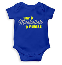 Load image into Gallery viewer, Say Mashallah Please Eid Rompers for Baby Boy- KidsFashionVilla
