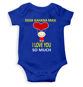 Custom Name I love My Masi So Much Rompers for Baby Boy- KidsFashionVilla