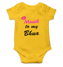 Load image into Gallery viewer, Muah To My Bhua Rompers for Baby Boy- KidsFashionVilla
