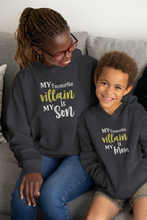 Load image into Gallery viewer, Favourite Villian Mother And Son Black Matching Hoodies- KidsFashionVilla
