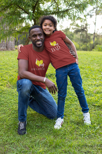 I Love My Dad Father and Daughter Red Matching T-Shirt- KidsFashionVilla