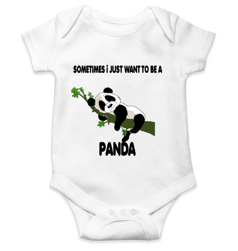 Sleeping Panda Rompers for Baby Boy- KidsFashionVilla