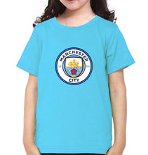Load image into Gallery viewer, Manchester City Half Sleeves T-Shirt For Girls -KidsFashionVilla
