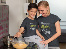 Load image into Gallery viewer, Favourite Villian Mother And Son Black Matching T-Shirt- KidsFashionVilla
